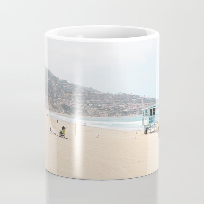 Redondo Beach // California Ocean Vibes Lifeguard Hut Surfing Sandy Beaches Summer Tanning Coffee Mug Gallery Image 4