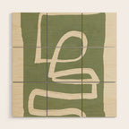 Abstract line art 77 Wood Wall Art Gallery Image 1