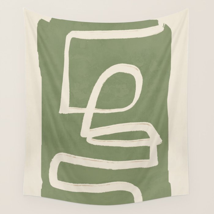 Abstract line art 77 Wall Tapestry Gallery Image 4