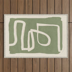 Abstract line art 77 Outdoor Rug Gallery Image 1
