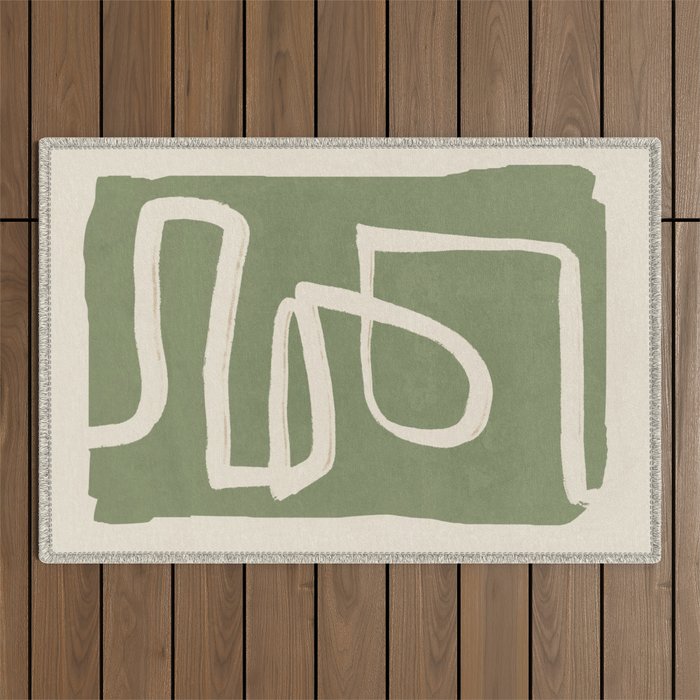 Abstract line art 77 Outdoor Rug Gallery Image 1