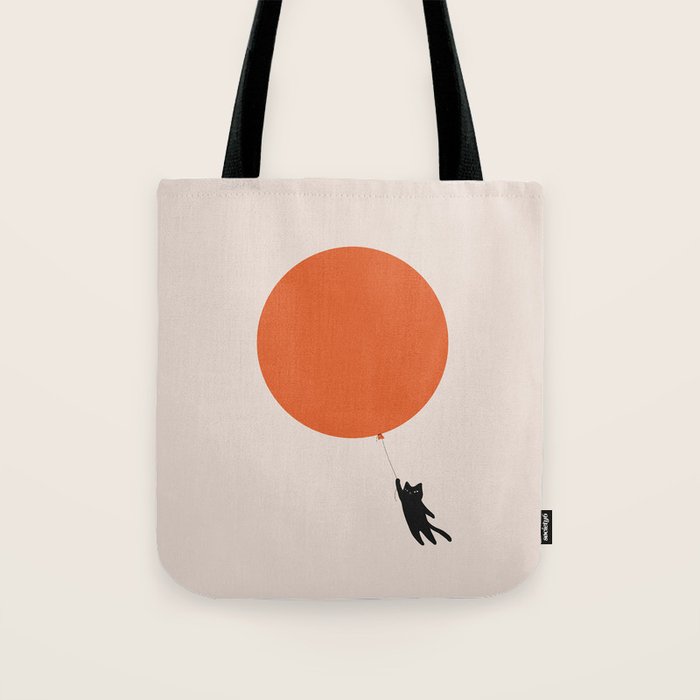 Cat Landscape 182: Sun Balloon Tote Bag Gallery Image 1