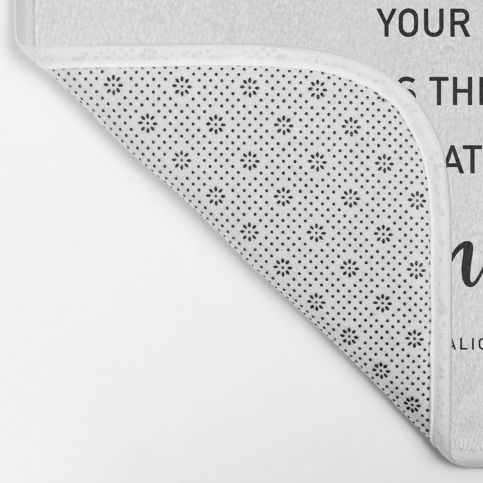 The Secret, Alice, is to surround yourself Quote Bath Mat Gallery Image 2