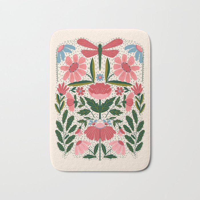 Memories - Dragonfly Garden Bath Mat Gallery Image 1