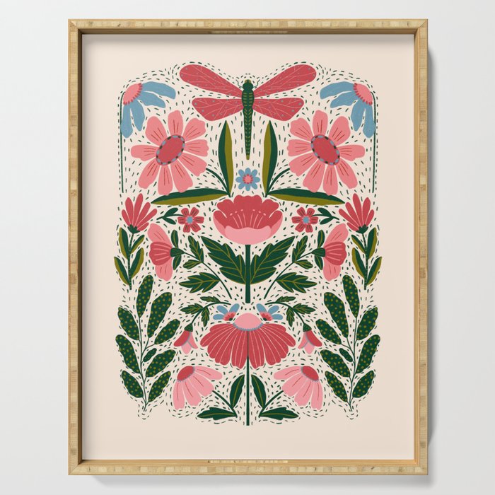 Memories - Dragonfly Garden Serving Tray Gallery Image 1
