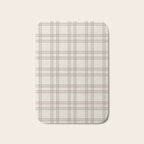 Brown And Cream Gingham Bath Mat Gallery Image 1