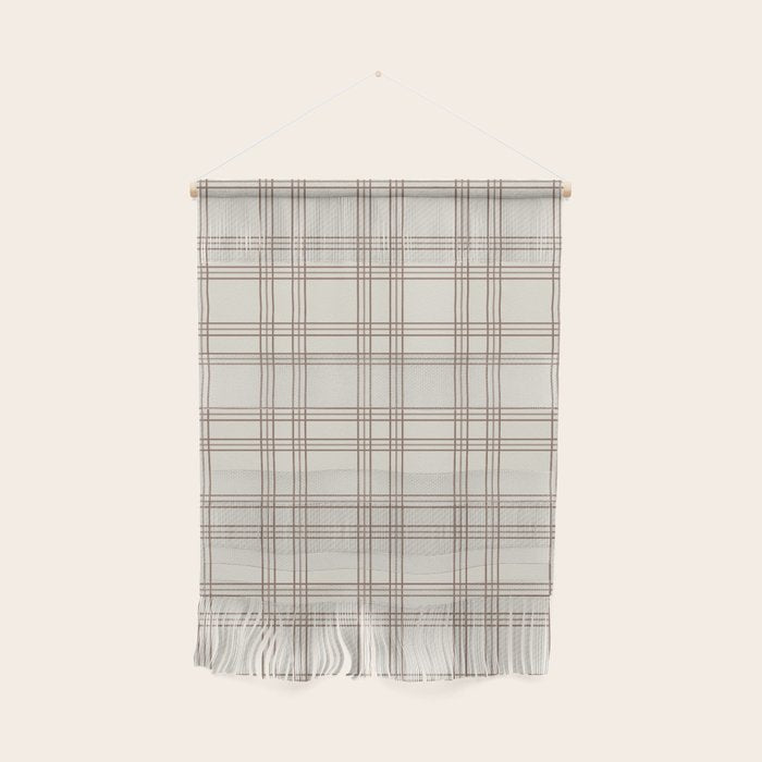 Brown And Cream Gingham Wall Hanging Gallery Image 1