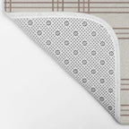 Brown And Cream Gingham Bath Mat Gallery Image 2