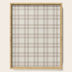 Brown And Cream Gingham Serving Tray Gallery Image 1