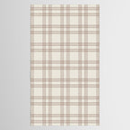 Brown And Cream Gingham Tablecloth Gallery Image 2