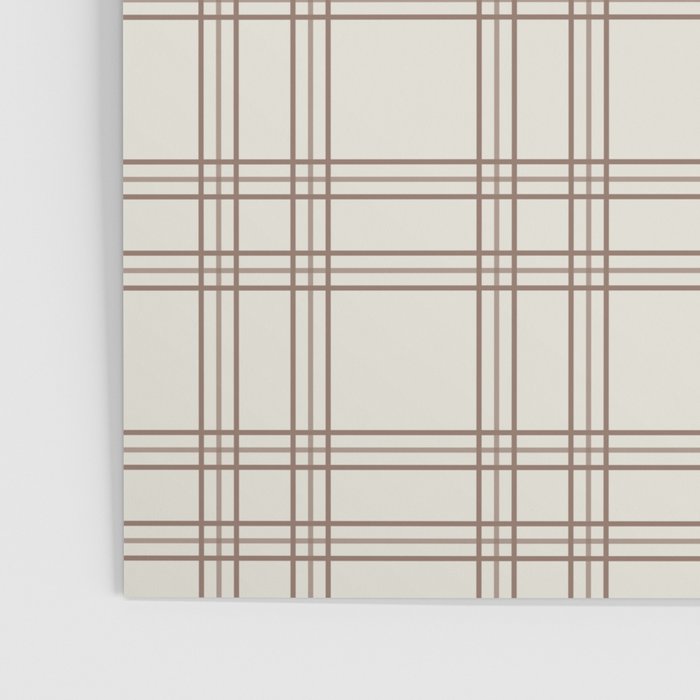Brown And Cream Gingham Poster Gallery Image 3