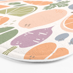 Fruits and Veggies 2025 Calendar Pastel Bath Mat Gallery Image 3