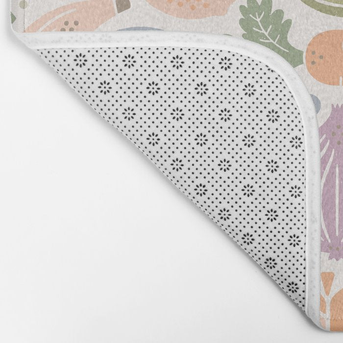 Fruits and Veggies 2025 Calendar Pastel Bath Mat Gallery Image 2