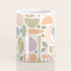 Fruits and Veggies 2025 Calendar Pastel Coffee Mug Gallery Image 4