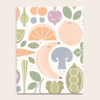 Fruits and Veggies 2025 Calendar Pastel Notebook Gallery Image 4