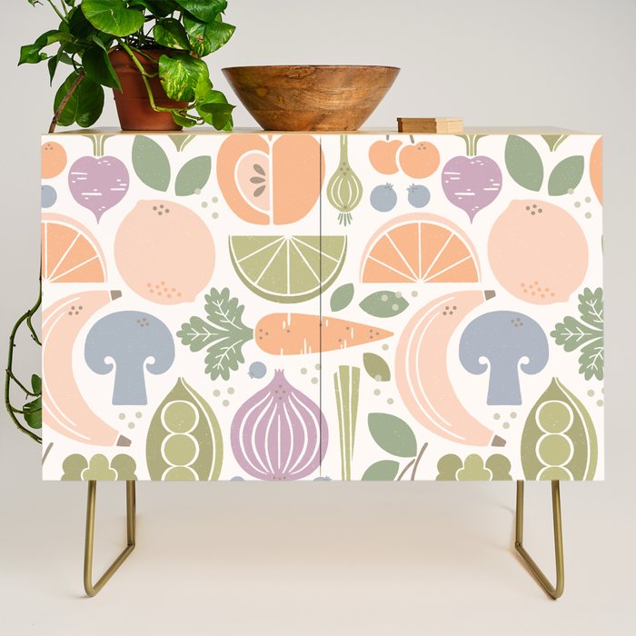 Fruits and Veggies 2025 Calendar Pastel Credenza Gallery Image 1
