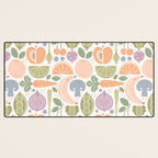 Fruits and Veggies 2025 Calendar Pastel Desk Mat Gallery Image 3