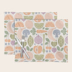 Fruits and Veggies 2025 Calendar Pastel Placemat Gallery Image 1