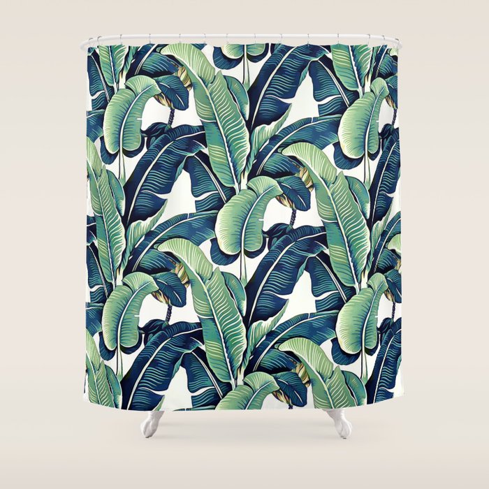 Banana leaves Shower Curtain Gallery Image 1