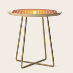 Gradient Arch IX Retro Orange Mid Century Modern Rainbow Side Table Gallery Image 1