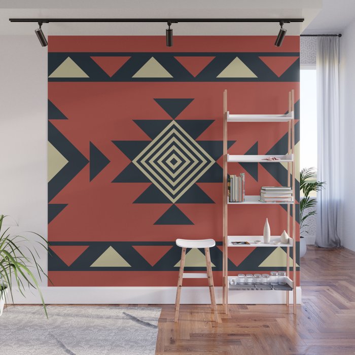 Aztec pattern Wall Mural Gallery Image 1