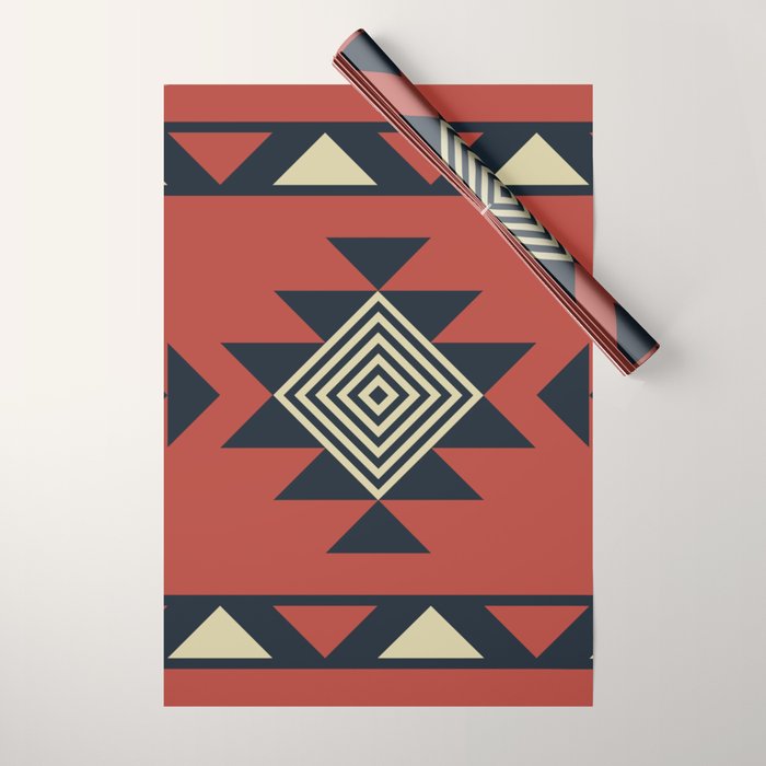 Aztec pattern Wrapping Paper Gallery Image 1