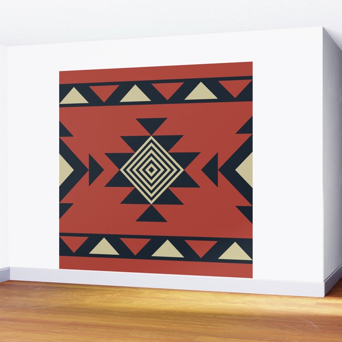 Aztec pattern Wall Mural Gallery Image 2
