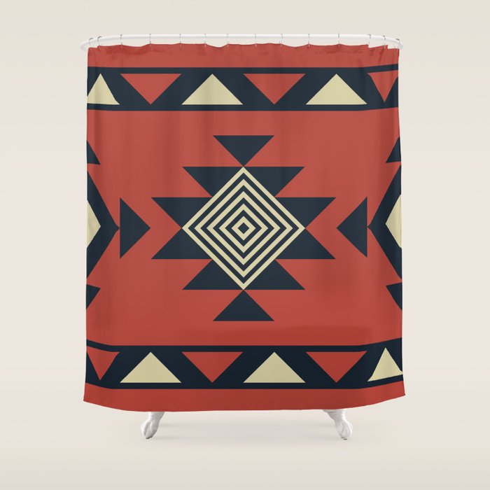 Aztec pattern Shower Curtain Gallery Image 1