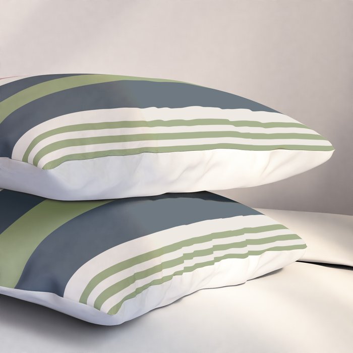 Modern Christmas Stripes 2025 Pillow Sham Gallery Image 3