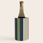 Modern Christmas Stripes 2025 Wine Chiller Gallery Image 3