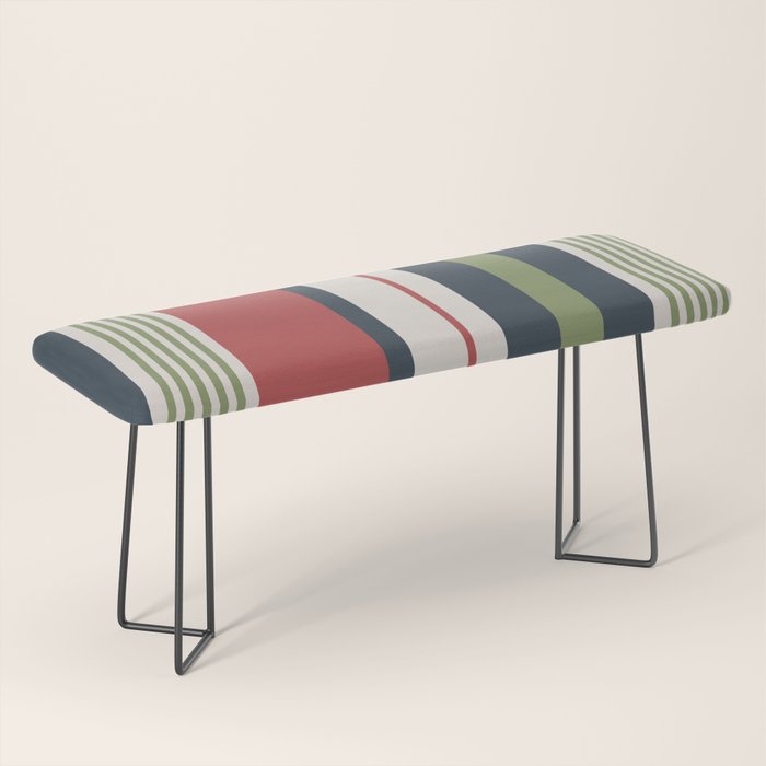 Modern Christmas Stripes 2025 Bench Gallery Image 1