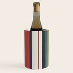 Modern Christmas Stripes 2025 Wine Chiller Gallery Image 1