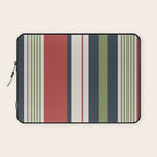 Modern Christmas Stripes 2025 Laptop Sleeve Gallery Image 1