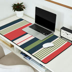 Modern Christmas Stripes 2025 Desk Mat Gallery Image 2