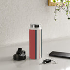 Modern Christmas Stripes 2025 Water Bottle Gallery Image 4