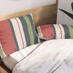Modern Christmas Stripes 2025 Pillow Sham Gallery Image 2