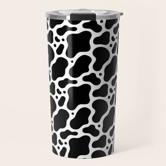 Abstract black and white water surface pattern Travel Mug Gallery Image 1