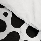 Abstract black and white water surface pattern Comforter Gallery Image 4