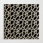 Abstract black and white water surface pattern Wood Wall Art Gallery Image 1
