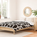 Abstract black and white water surface pattern Duvet Cover Gallery Image 2