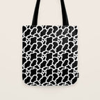 Abstract black and white water surface pattern Tote Bag Gallery Image 1