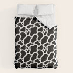 Abstract black and white water surface pattern Duvet Cover Gallery Image 6