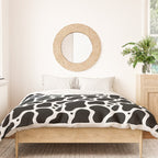 Abstract black and white water surface pattern Duvet Cover Gallery Image 3