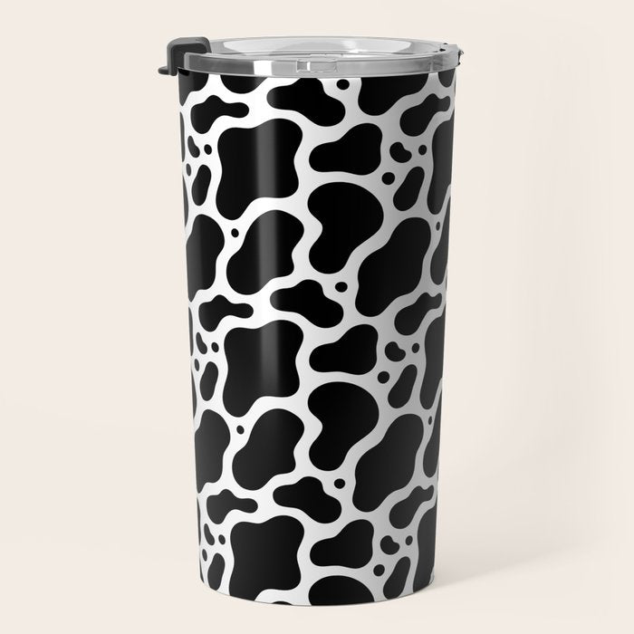 Abstract black and white water surface pattern Travel Mug Gallery Image 3