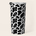 Abstract black and white water surface pattern Travel Mug Gallery Image 3