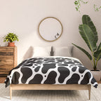 Abstract black and white water surface pattern Comforter Gallery Image 3
