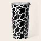 Abstract black and white water surface pattern Travel Mug Gallery Image 2