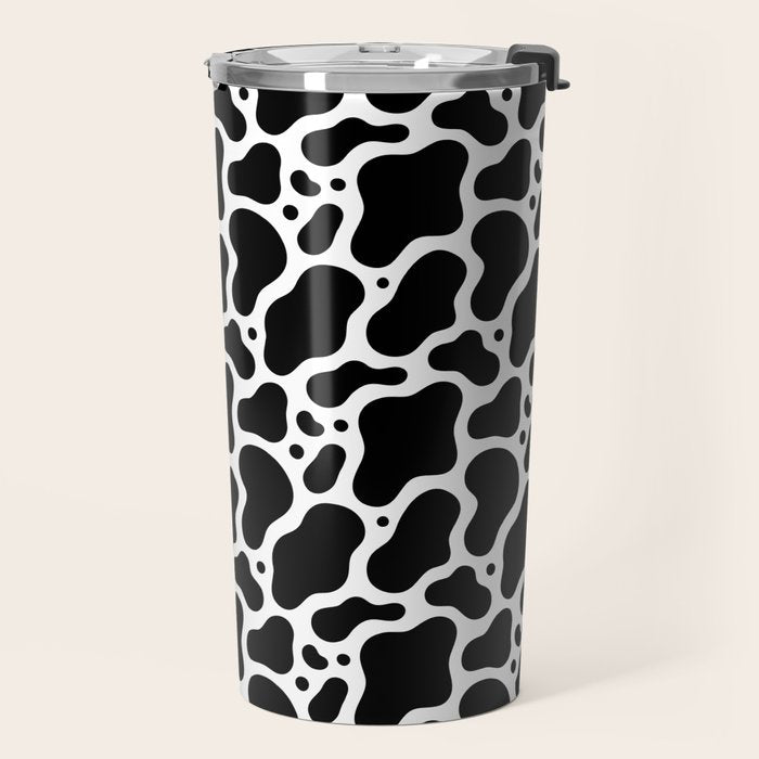 Abstract black and white water surface pattern Travel Mug Gallery Image 2