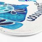 Vintage Rotary Phone - Blue Raspberry Bath Mat Gallery Image 3