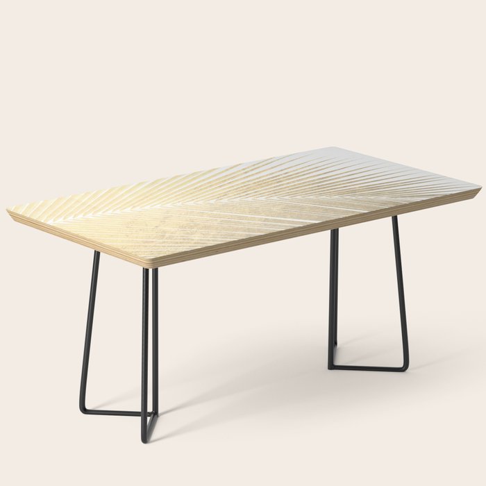 Palm leaf - gold Coffee Table Gallery Image 1